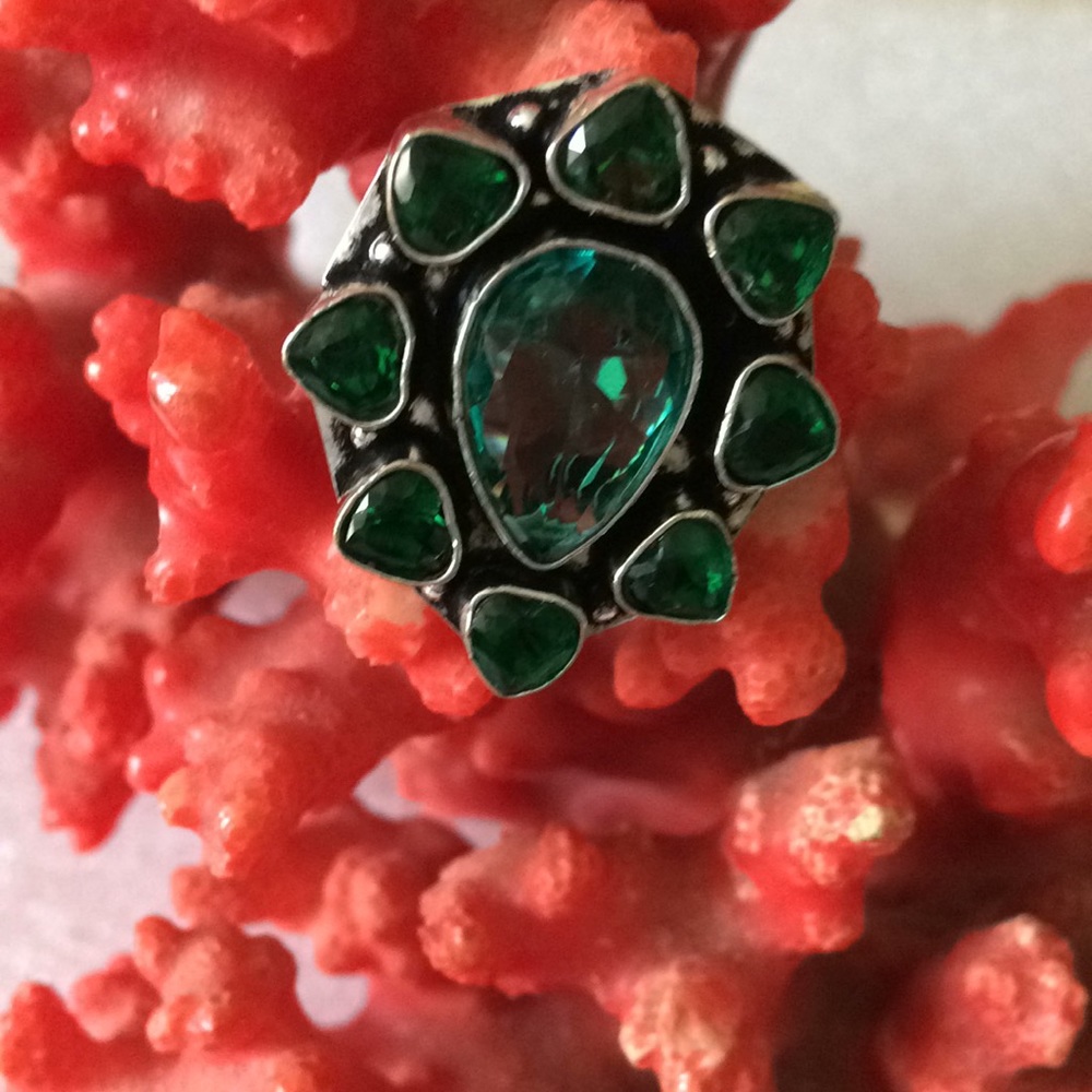Vintage 925 tourmaline ring